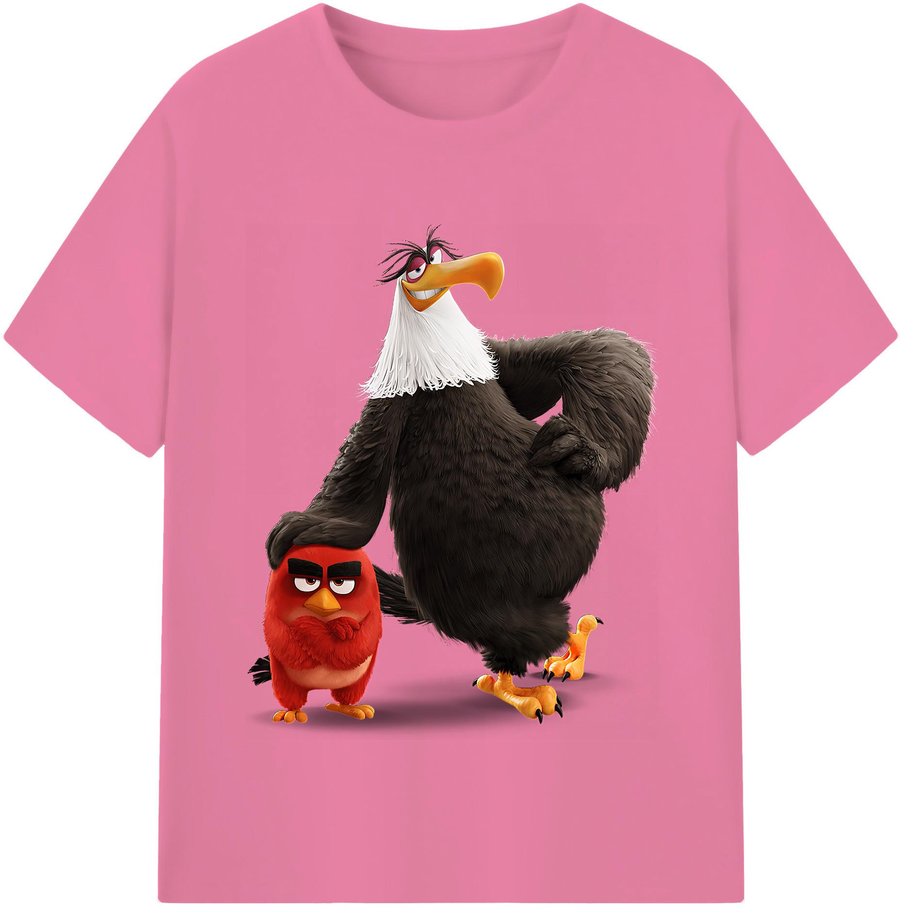 （画像用） Angry Birds アングリーバード 綿100％半袖Tシャツ（フロントプリント）